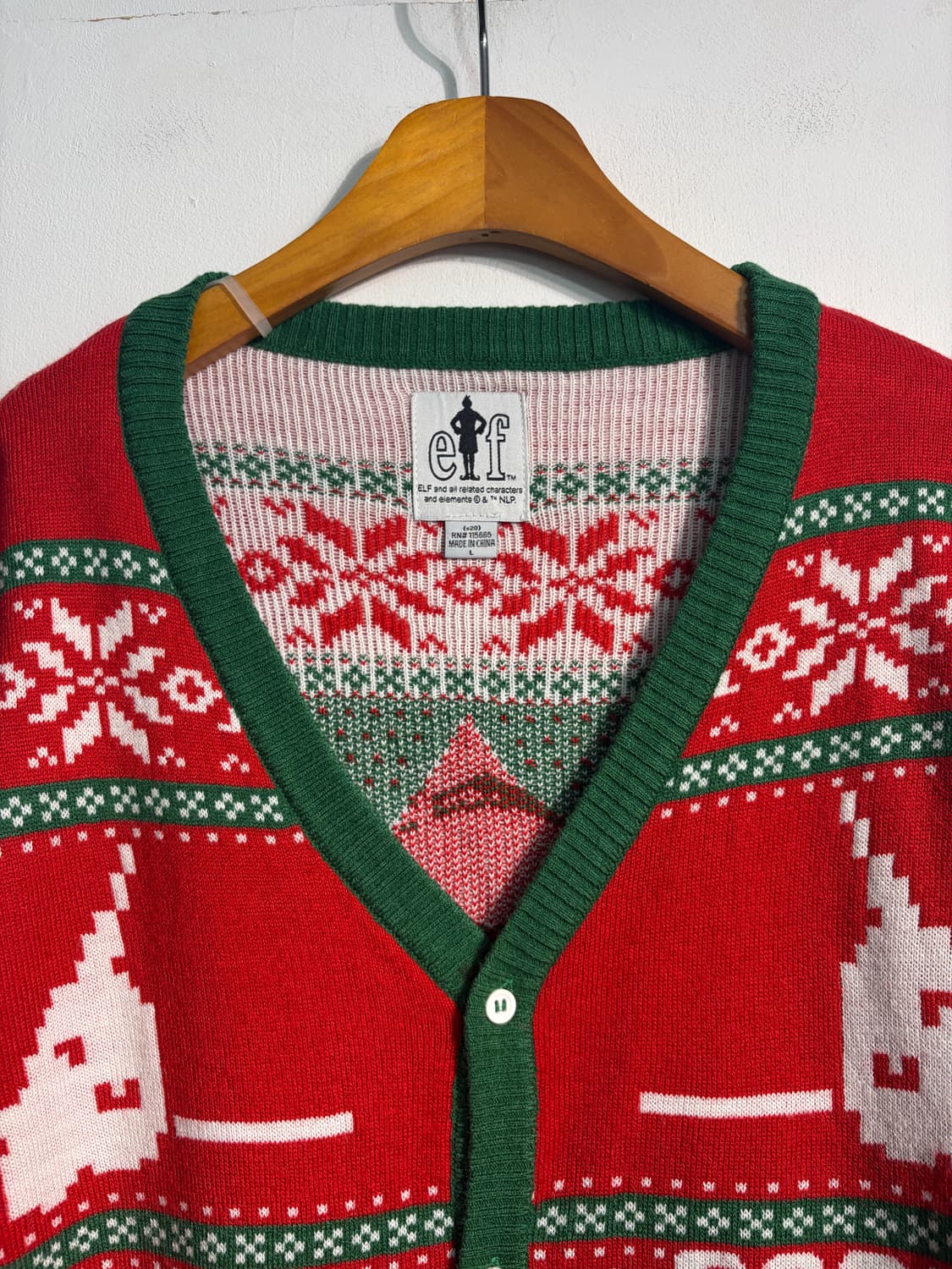 [L] U.S.A. 크리스마스 어글리니트 가디건 어글리스웨터 상품이미지3