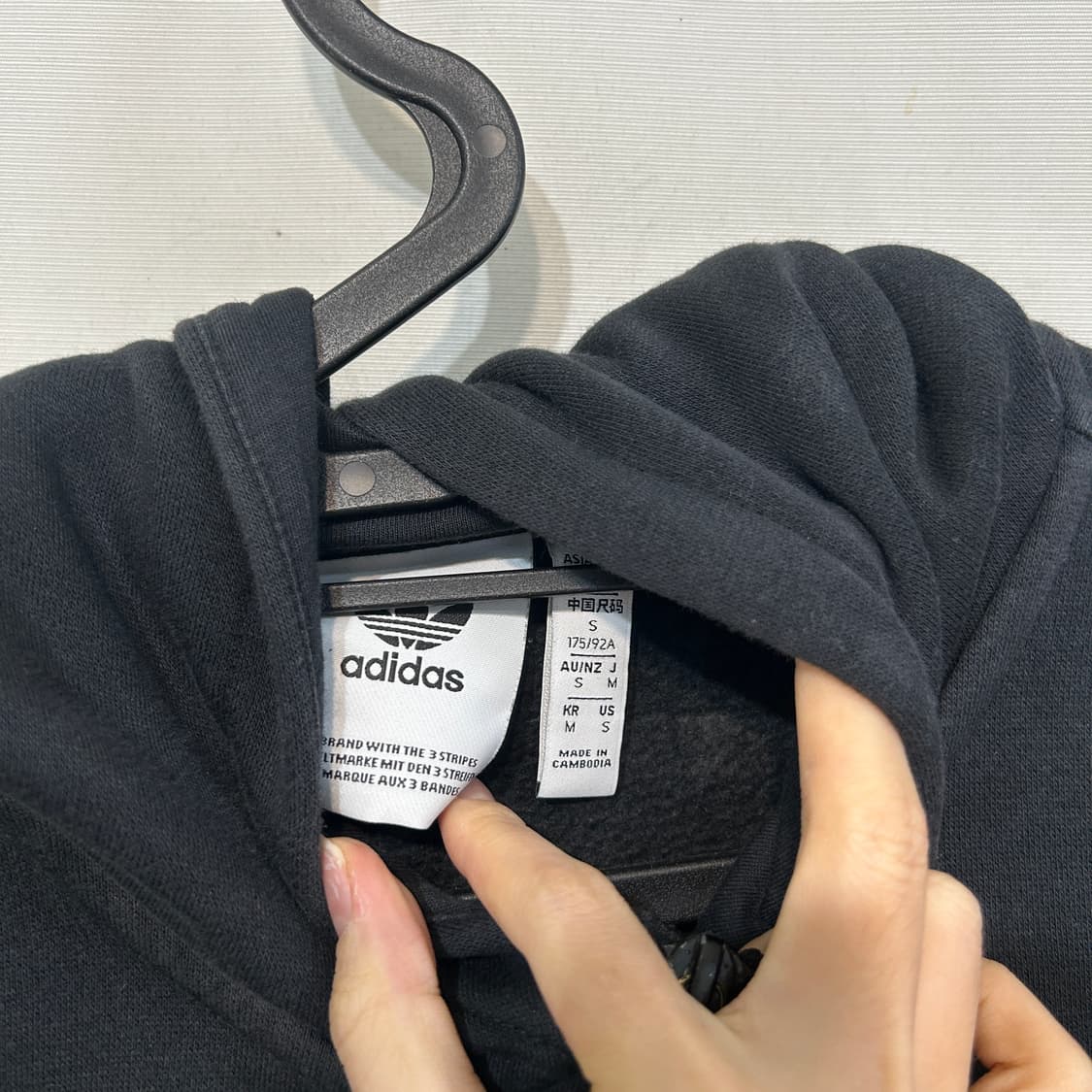 아디다스 남성 기모 후드 집업 M 상품이미지2