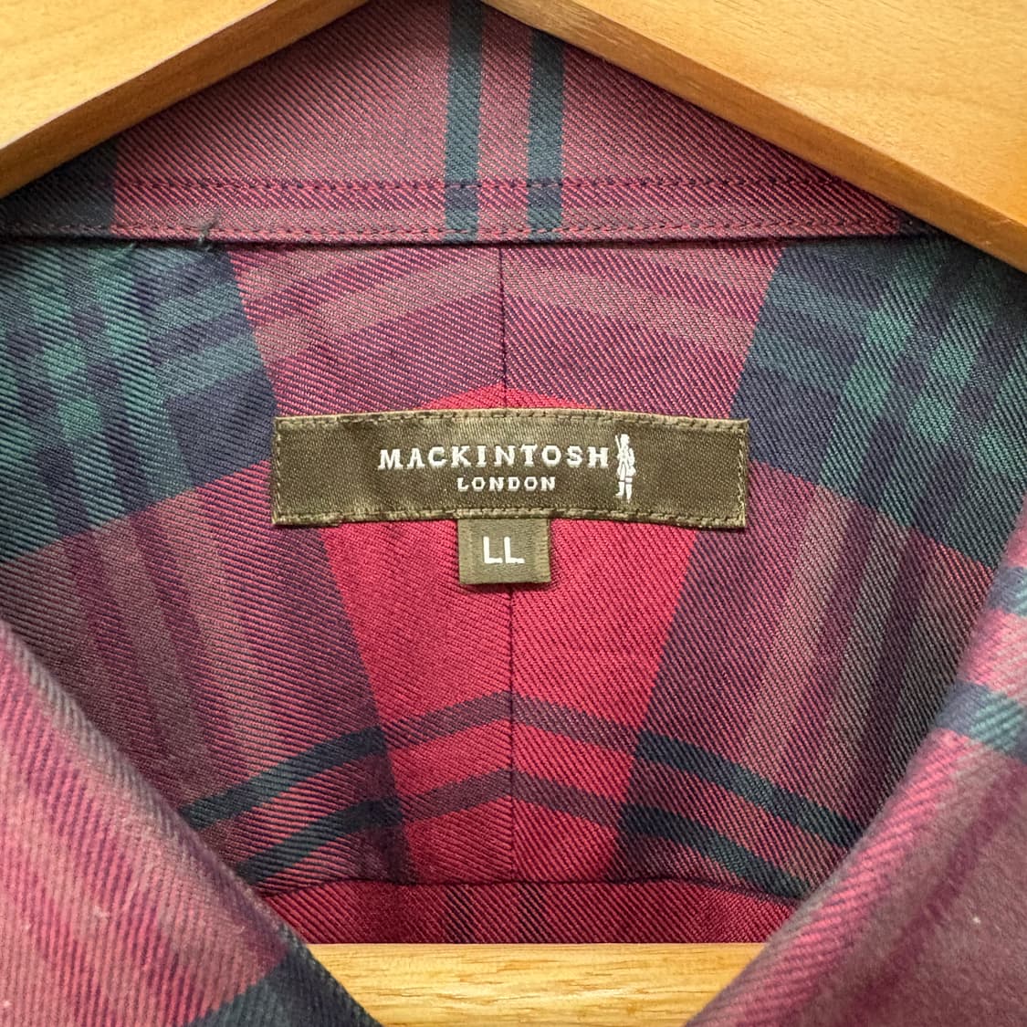 MACKINTOSH 체크 긴팔 셔츠 남성 L 상품이미지4