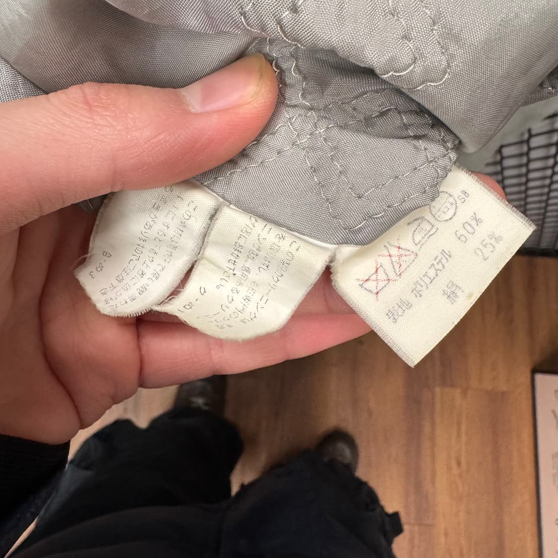 90s 버버리 폭스퍼 후드 롱파카 코트 자켓 민트 상품이미지6