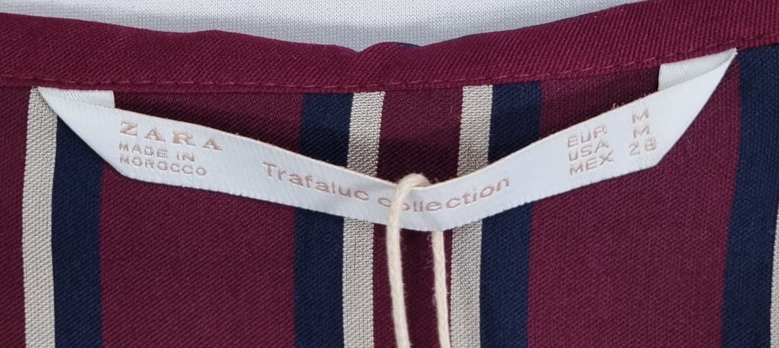새상품) M ) ZARA 레드 블라우스 상품이미지3
