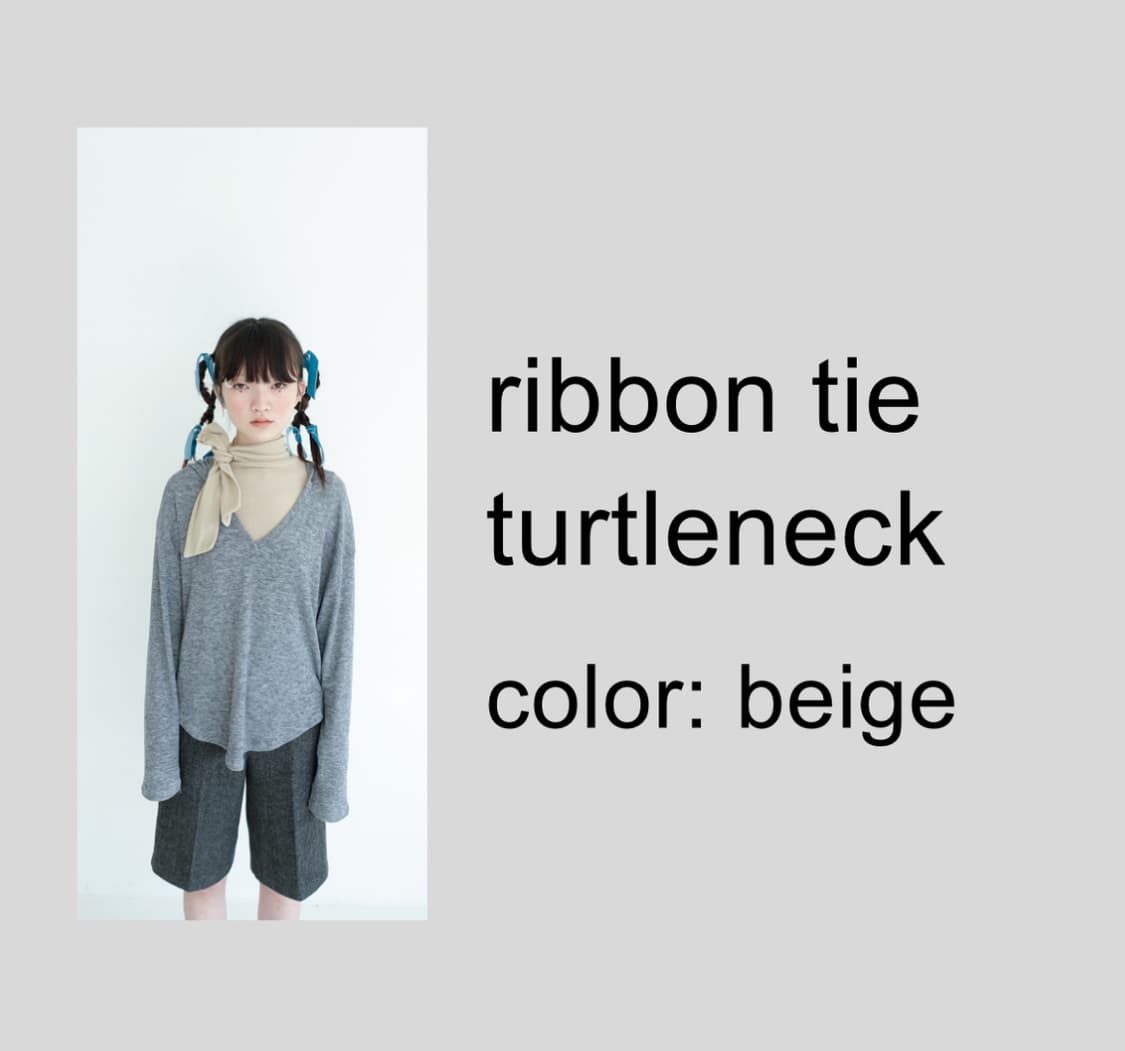 (새상품) 샵페어리 리본 타이 터틀넥 상품이미지2