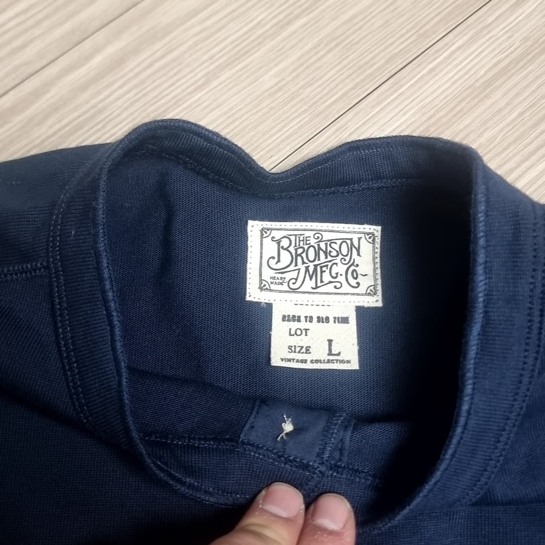 브론슨 남성용 헨리넥 긴팔 티셔츠 네이비(95-100) 상품이미지5