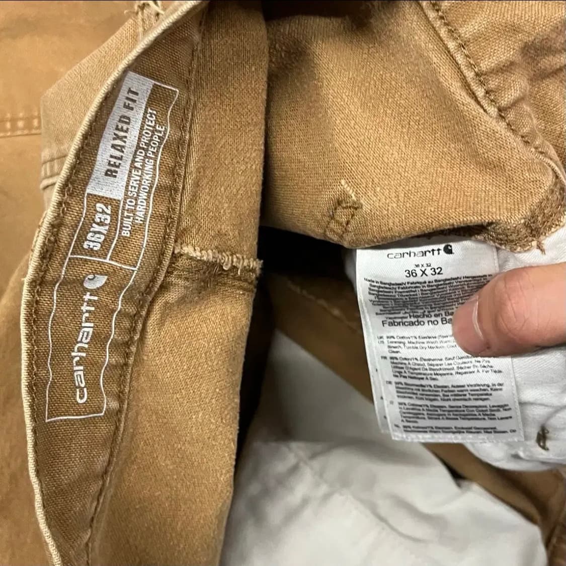 (36x32) 칼하트 더블니 카멜 상품이미지2