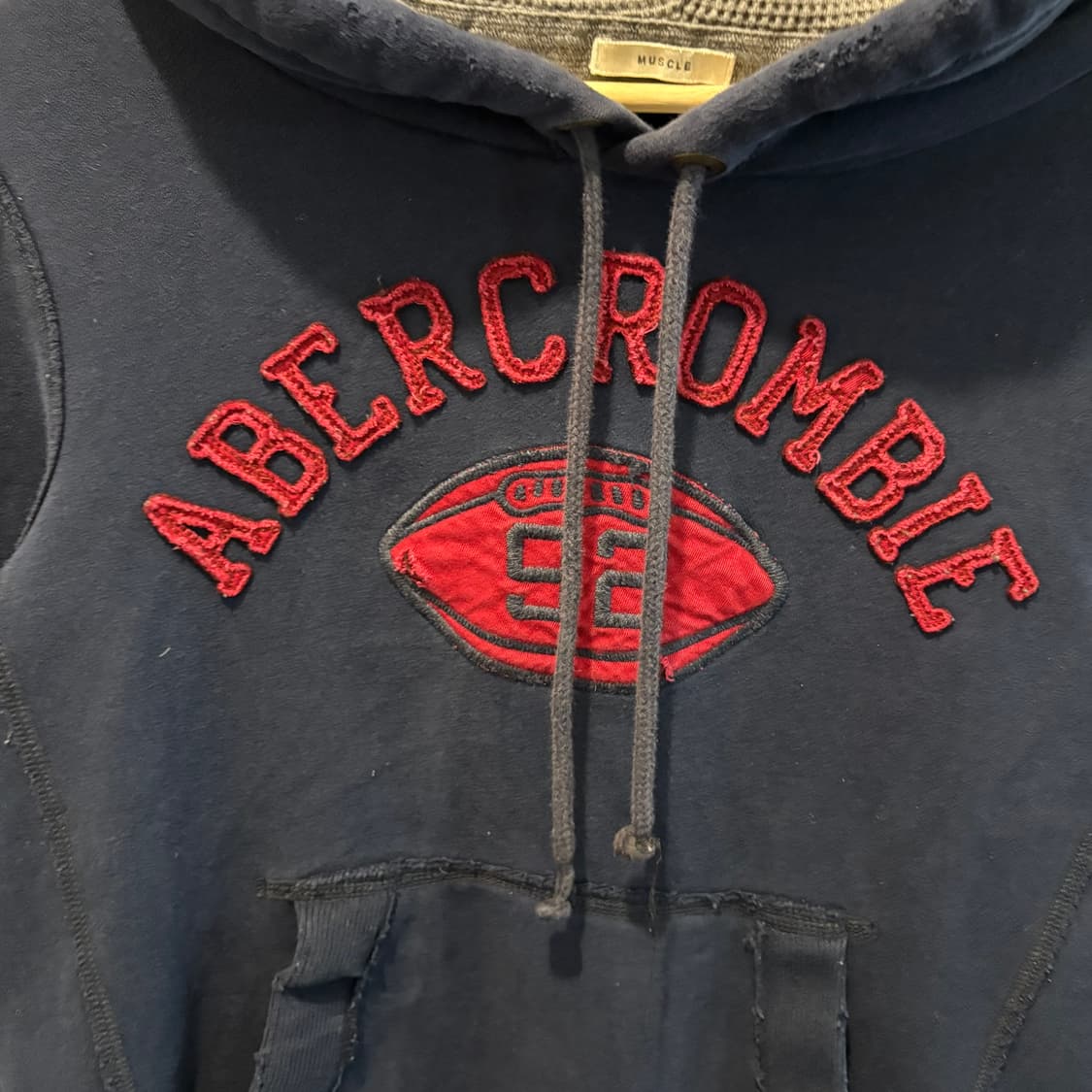 아베크롬비 빈티지 빅로고 후디 상품이미지2