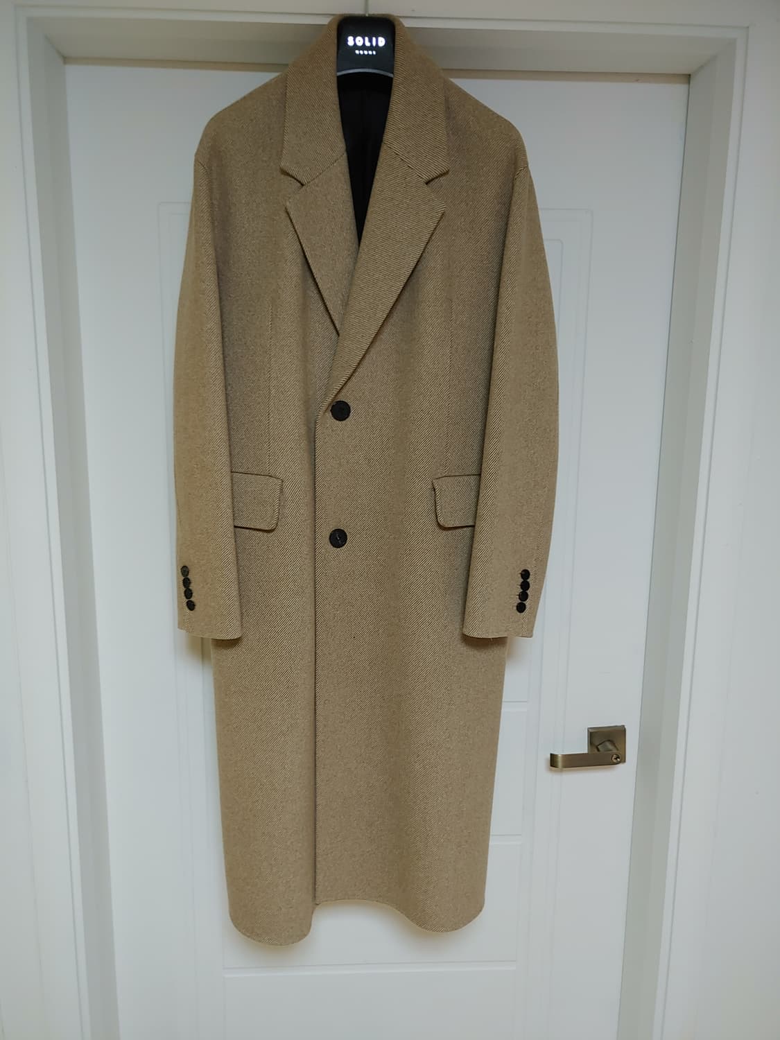 솔리드옴므 트윌 롱 코트 팝니다 상품이미지1