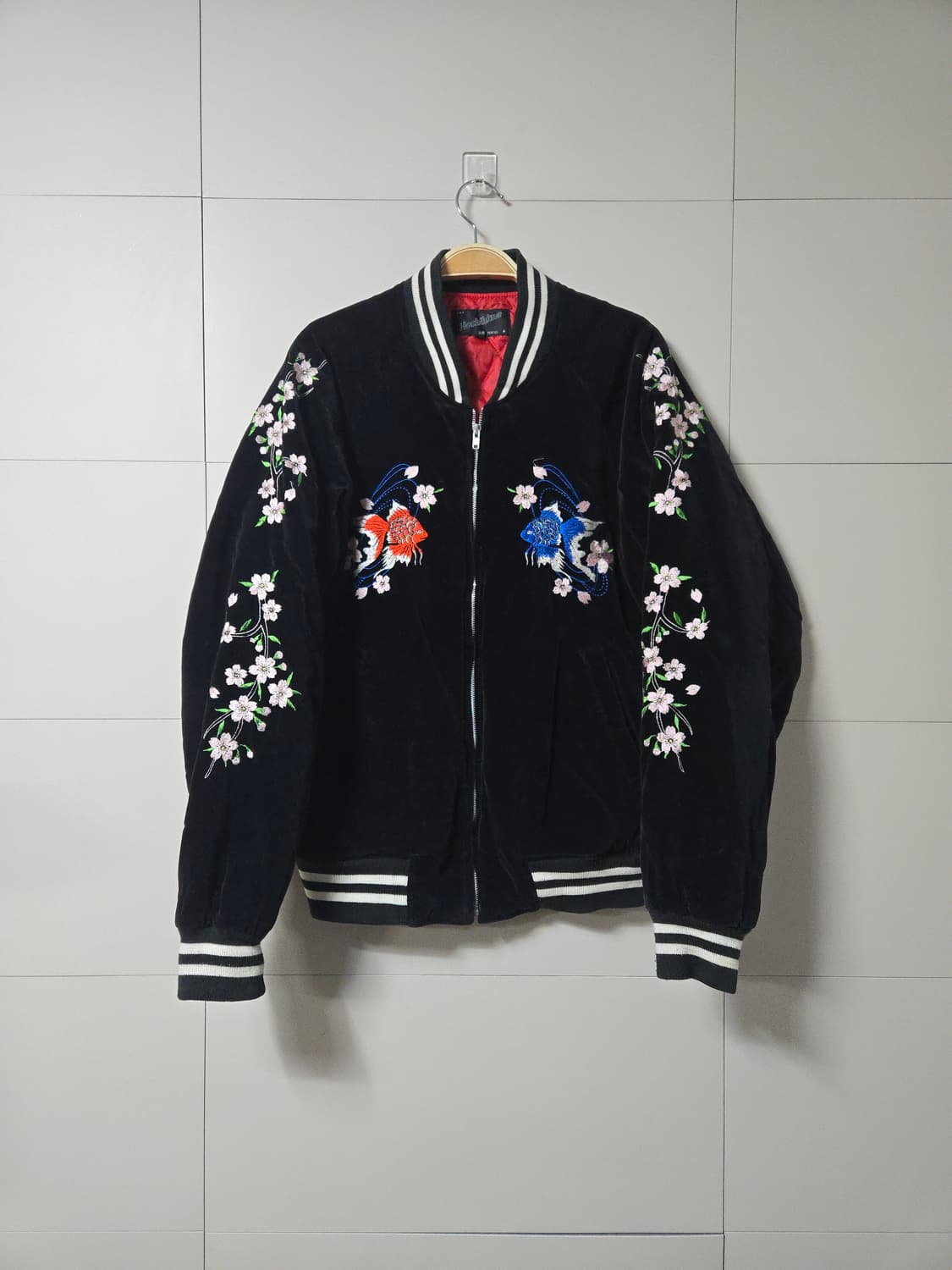 호시히메 벨벳 벗꽃 스카잔 (봄자켓) 상품이미지1