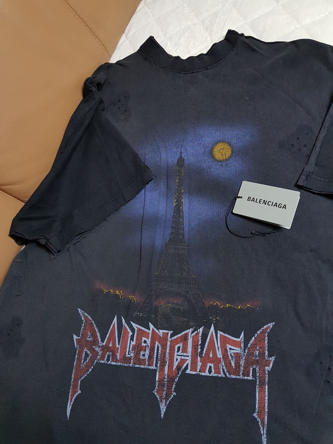 발렌시아가 파리문 더블프론트 반팔 티셔츠 상품이미지1