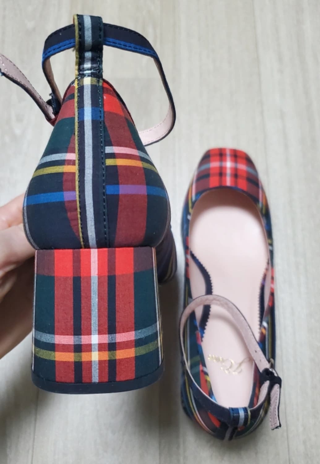  J.Crew 스튜어트 타탄 블록 힐 펌프스 상품이미지6