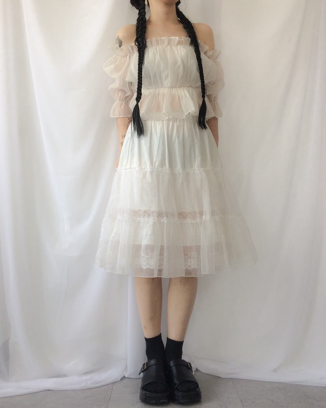 Shirring blouse top 상품이미지1