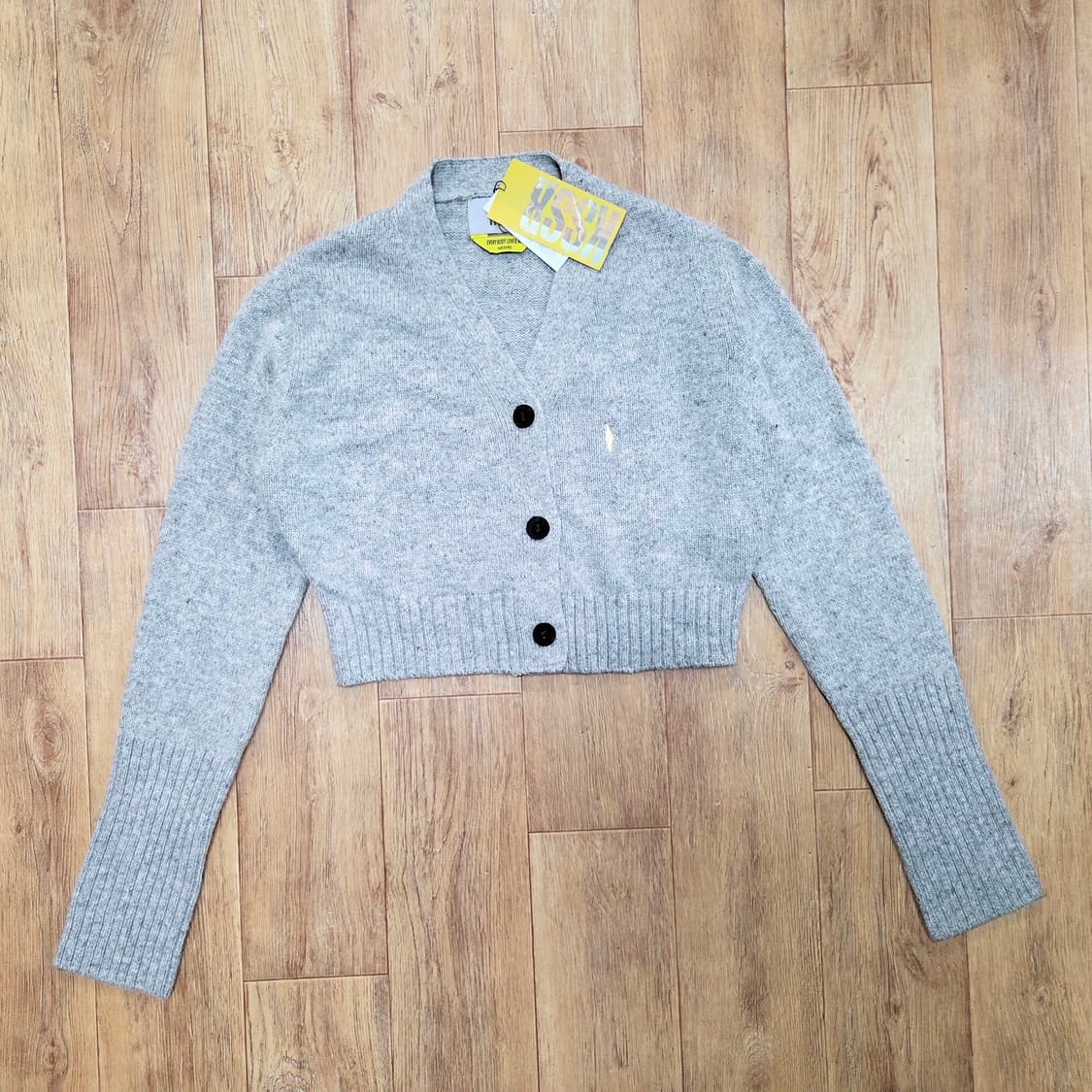 키써(KSSR) 베이비알파카 울 다이아몬드 크롭가디건 55-66 새상품 상품이미지4