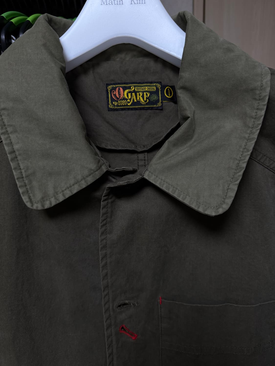 [1] 오가프 선피치 프렌치 자켓 카키 상품이미지3
