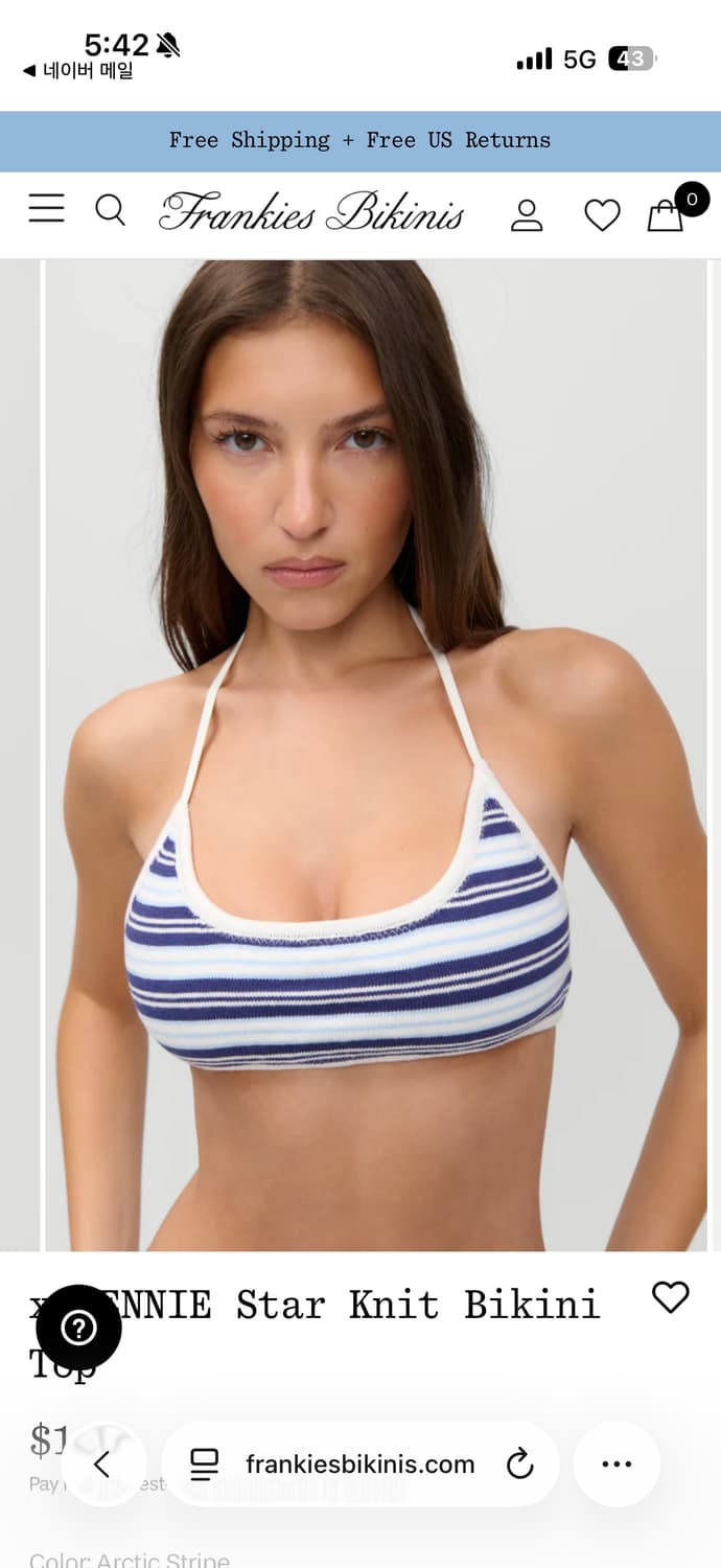 Frankies bikinis jennie 제니 비키니 star knit 상품이미지1