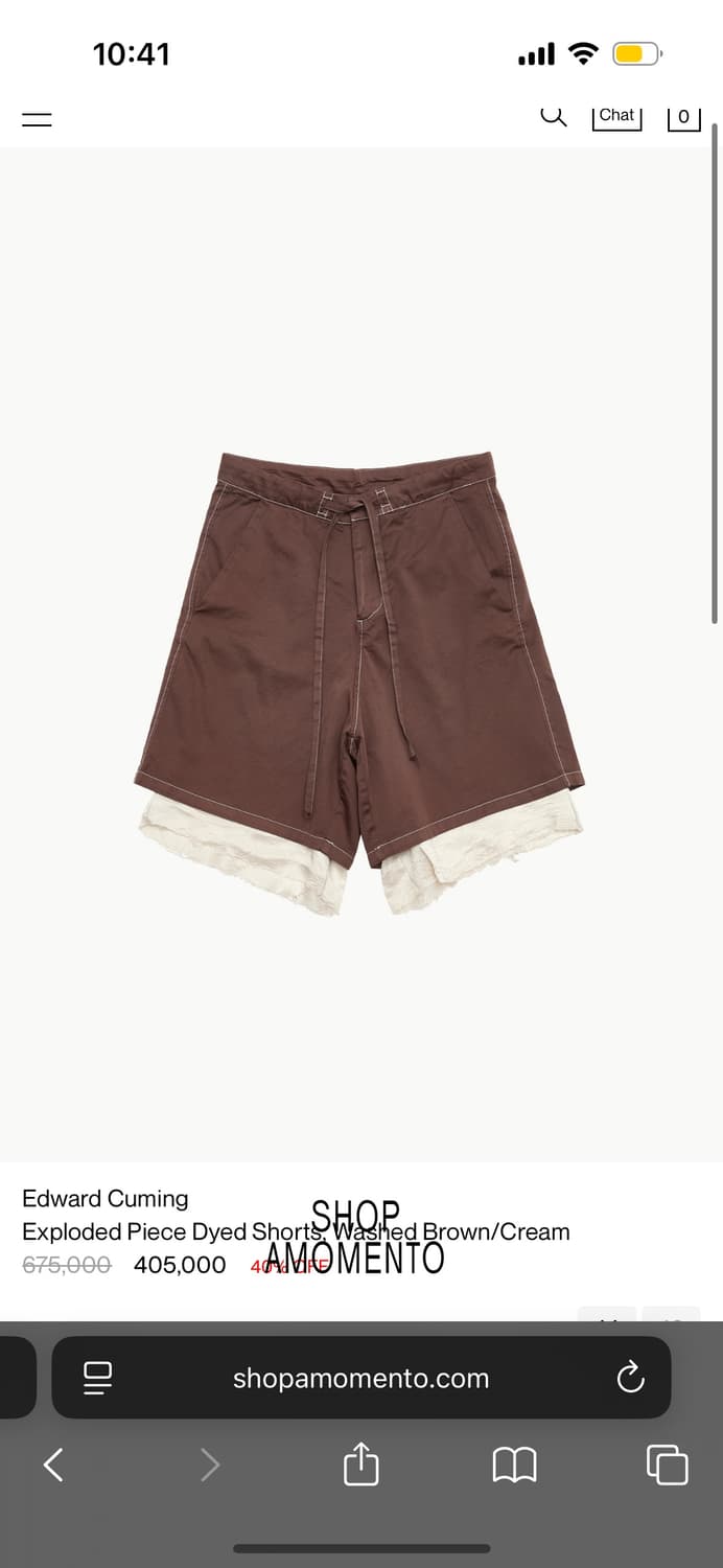 에드워드커밍 exploded dyed shorts 46 상품이미지1