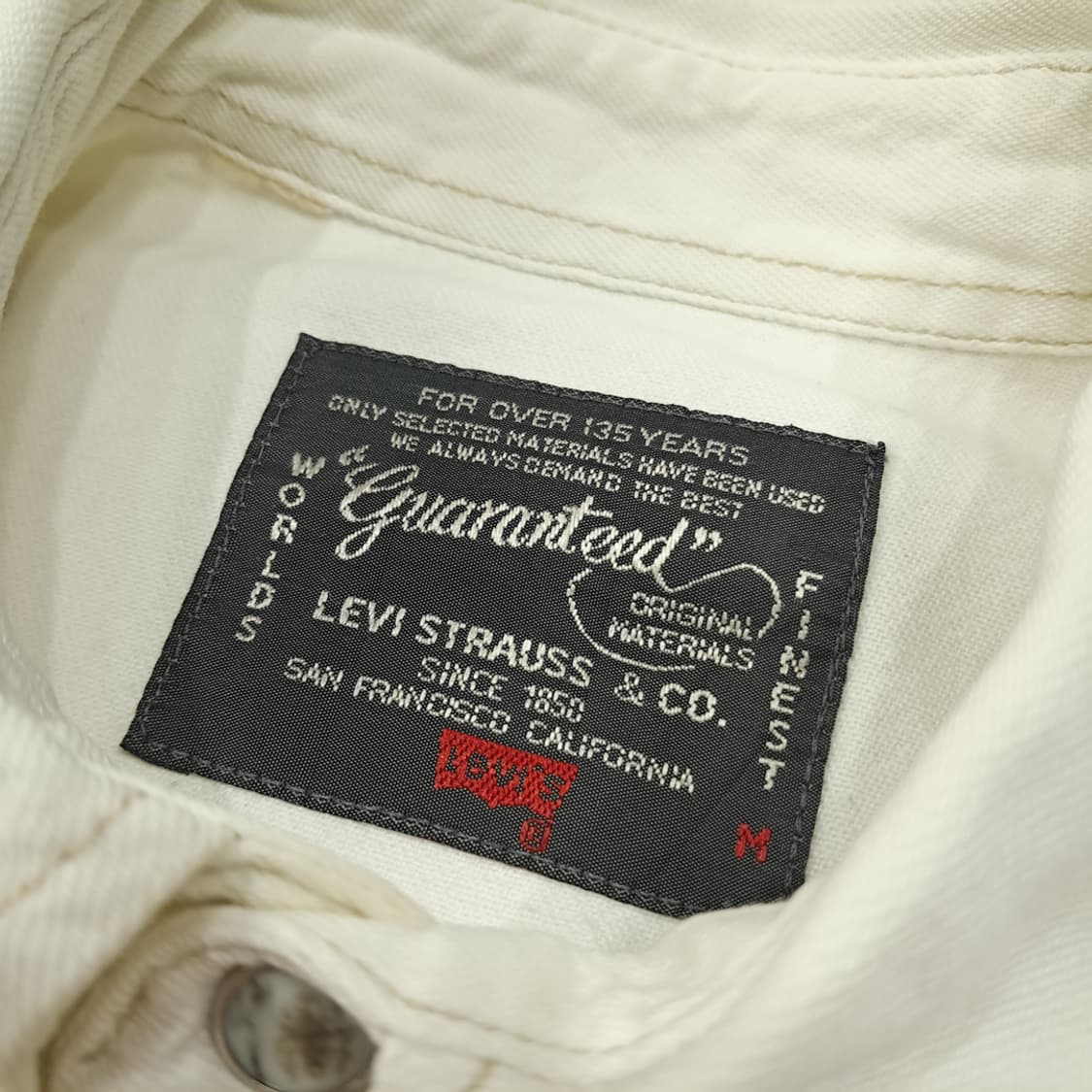 CL698 M 리바이스 80s 60566 펄스냅 오프화이트 웨스턴셔츠  상품이미지3