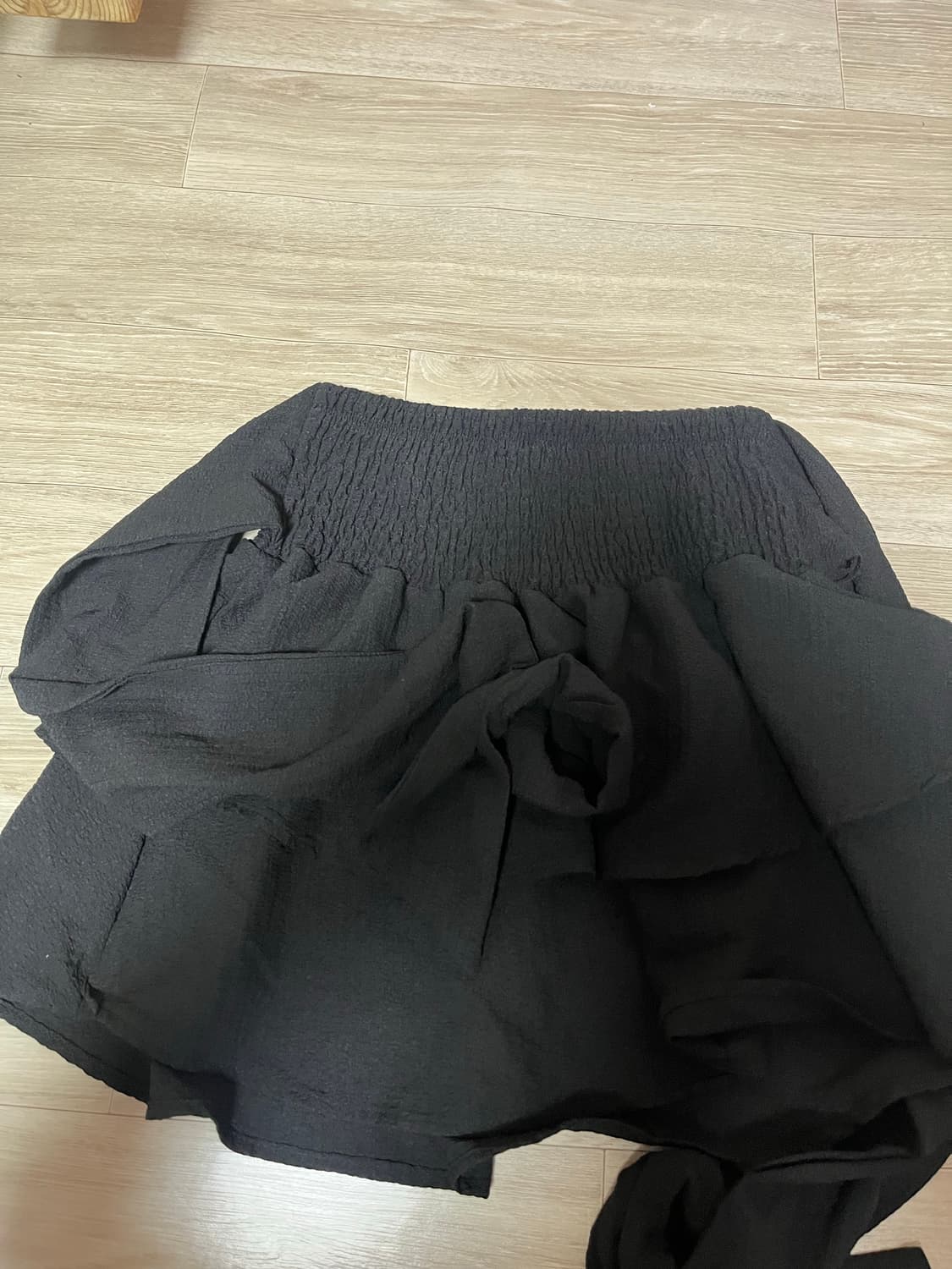 검정 러플 스커트  상품이미지1