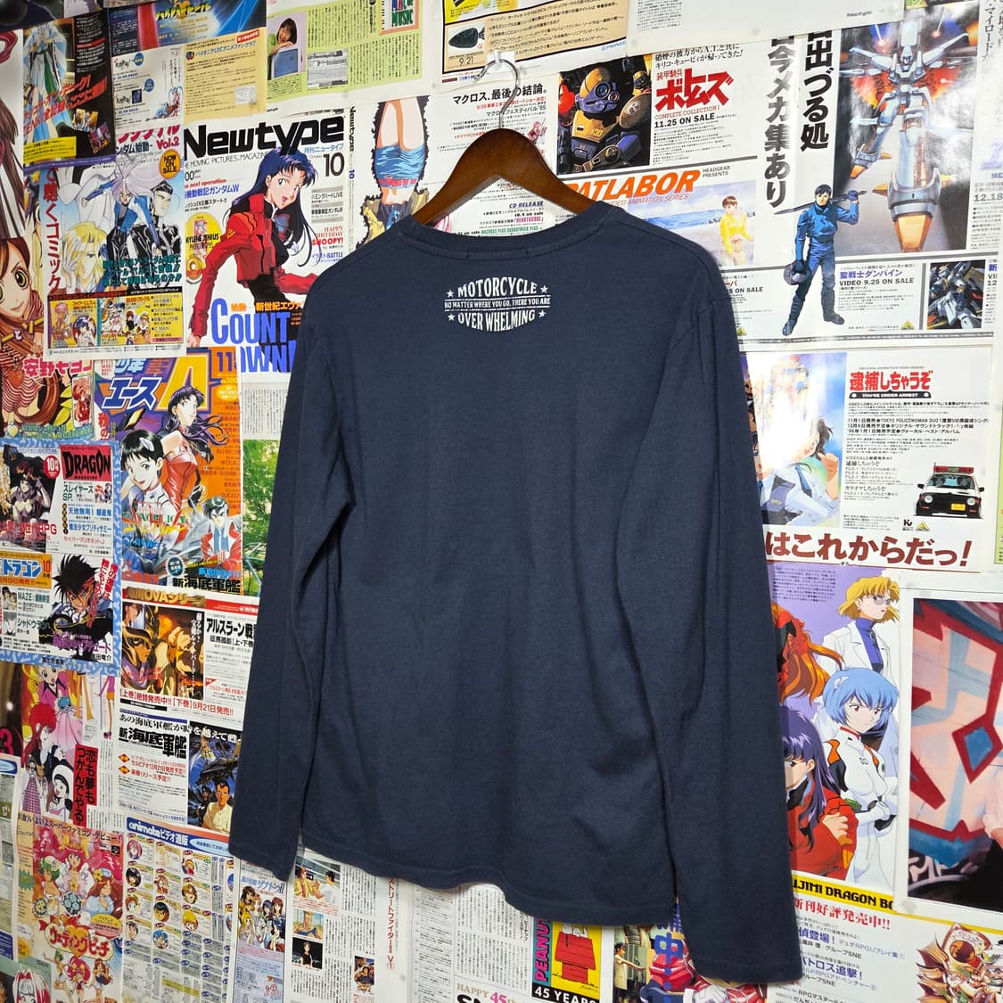 JPN 모터사이클 프린팅 네이비 롱슬리브 상품이미지5