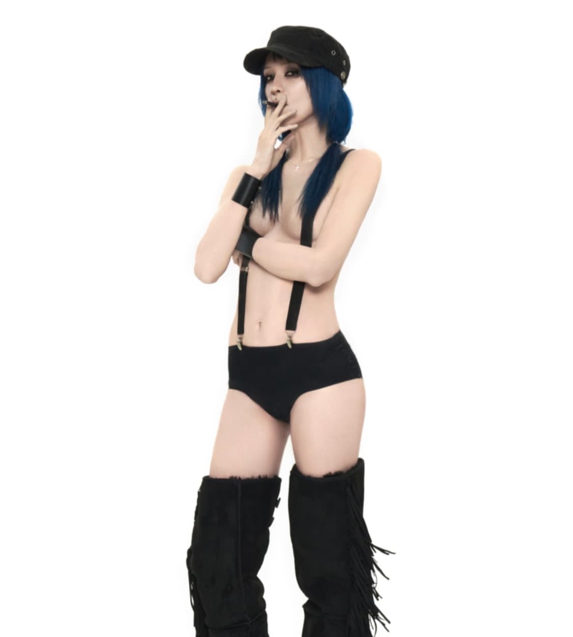 604service DISTRESSED ARMY CAP  상품이미지3