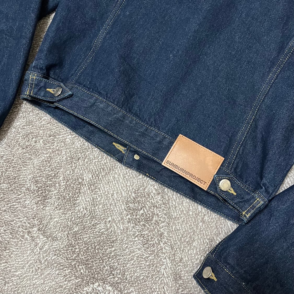 썬번프로젝트 데님 자켓 팬츠 셋업 인디고  상품이미지4