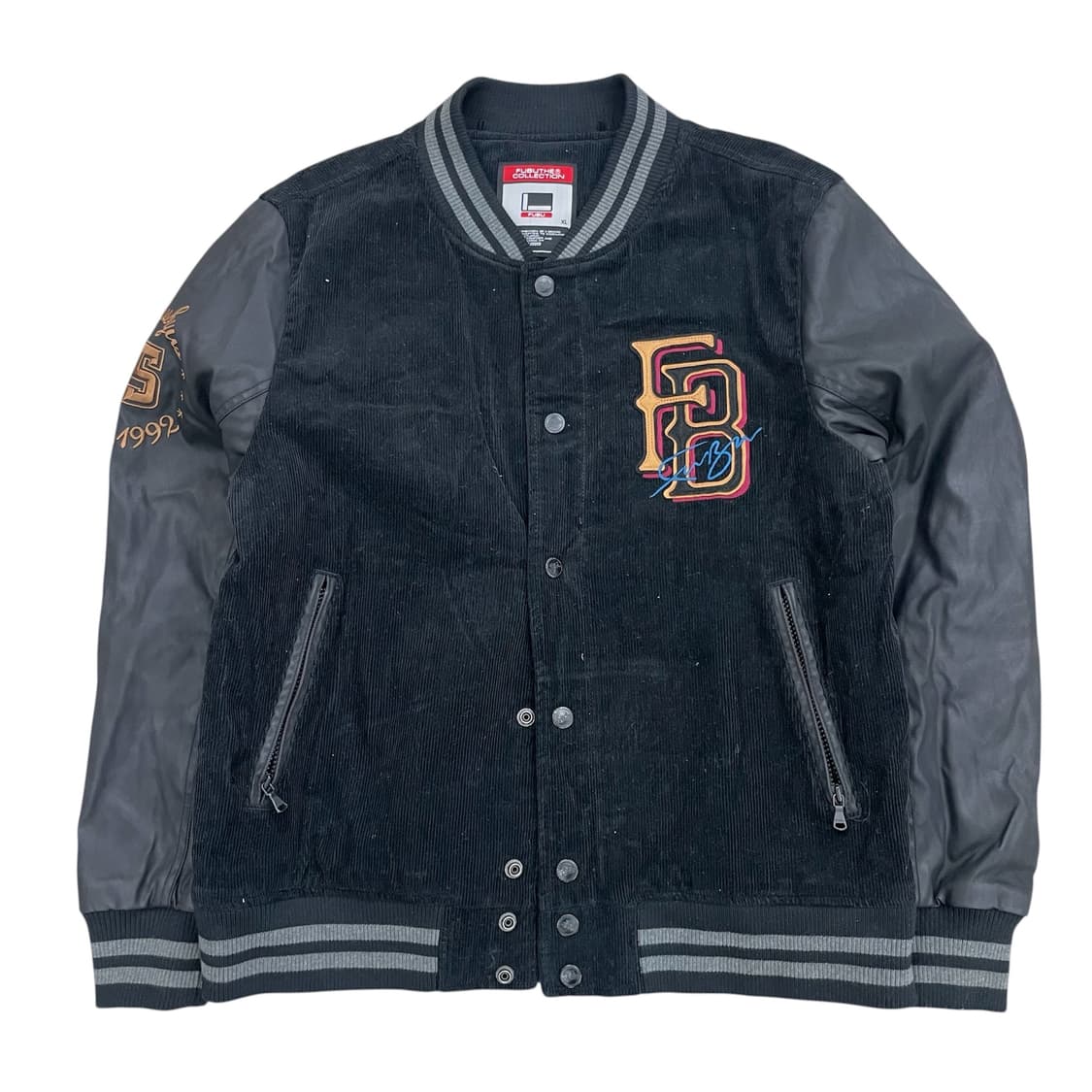 FUBU 후부 블랙 바시티 자켓 상품이미지1