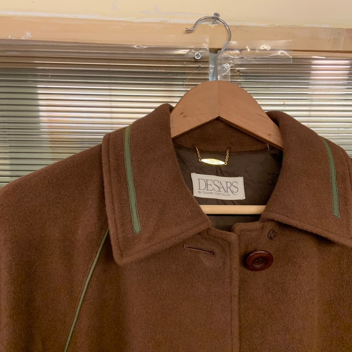 일본 빈티지 울블렌드 코트 상품이미지3