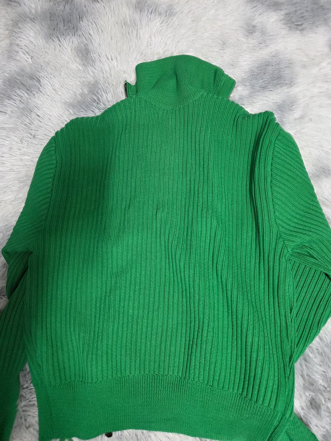 더아이덴티티프로젝트 니트 집업 그린 상품이미지4