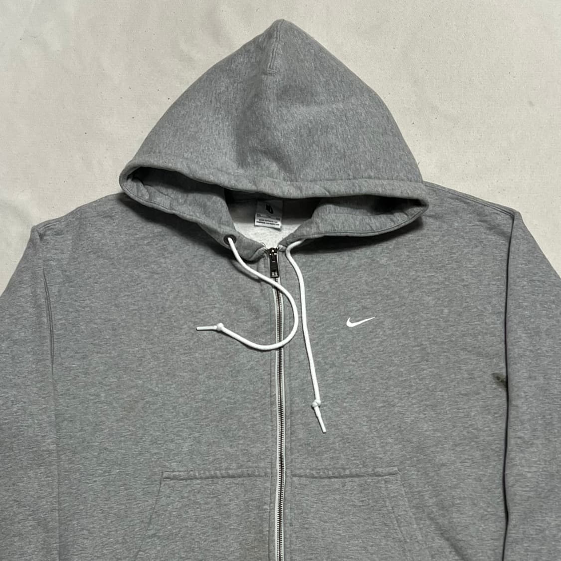 XXL 나이키 그레이 후드 집업 상품이미지1