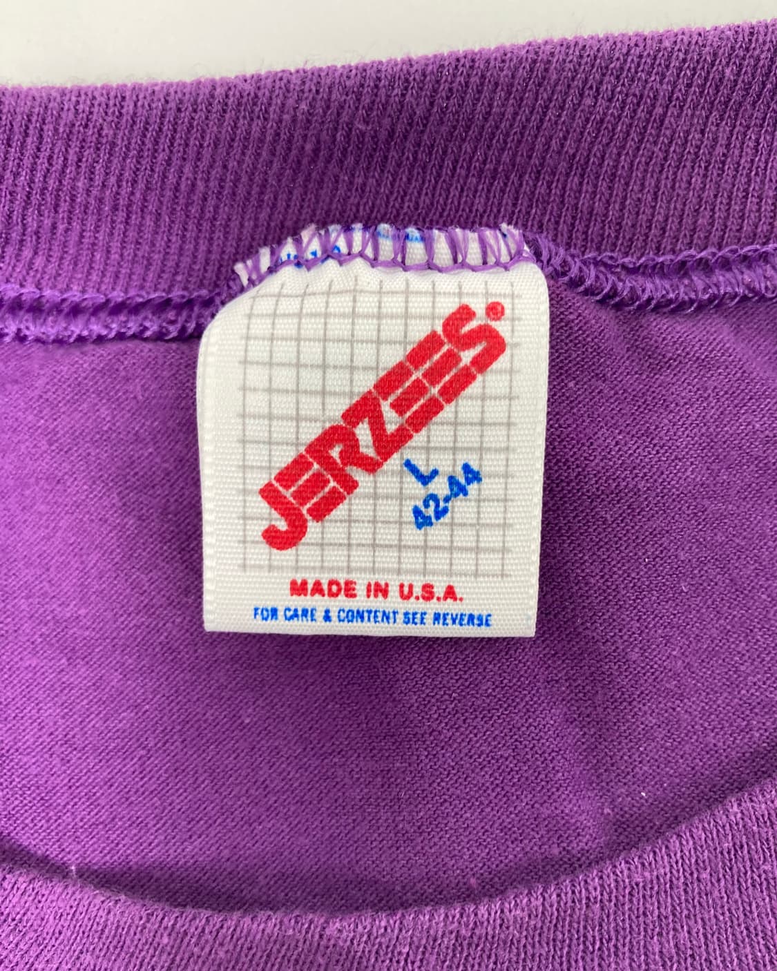 80s Single/Double Stitched Tee (purple) 상품이미지3