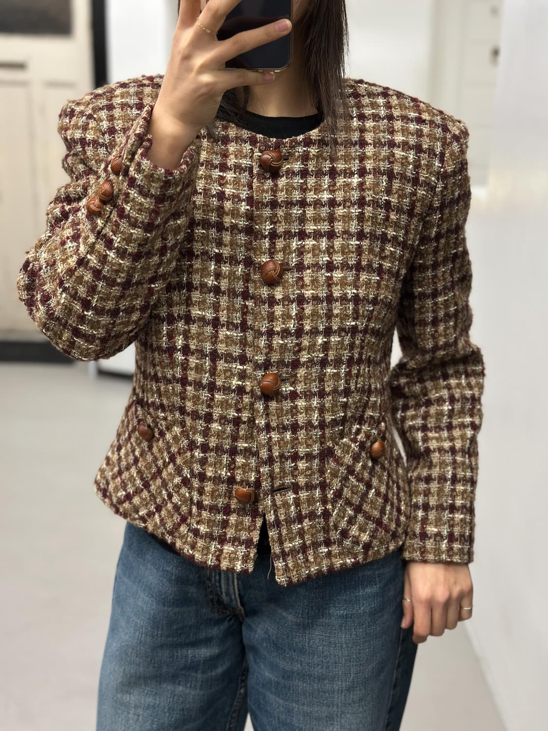 베네통 트위드 자켓 상품이미지6