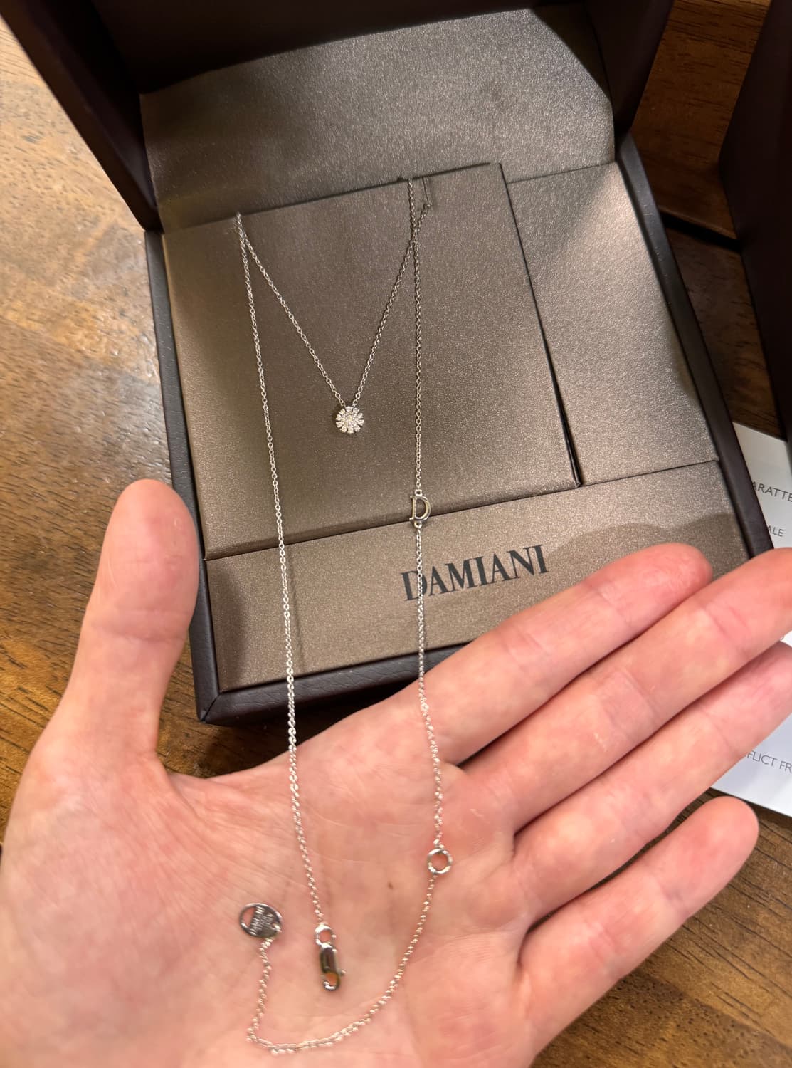 다미아니 마르게리타 6mm 원써클 네크리스 화이트골드 목걸이 디올 프라다 상품이미지9