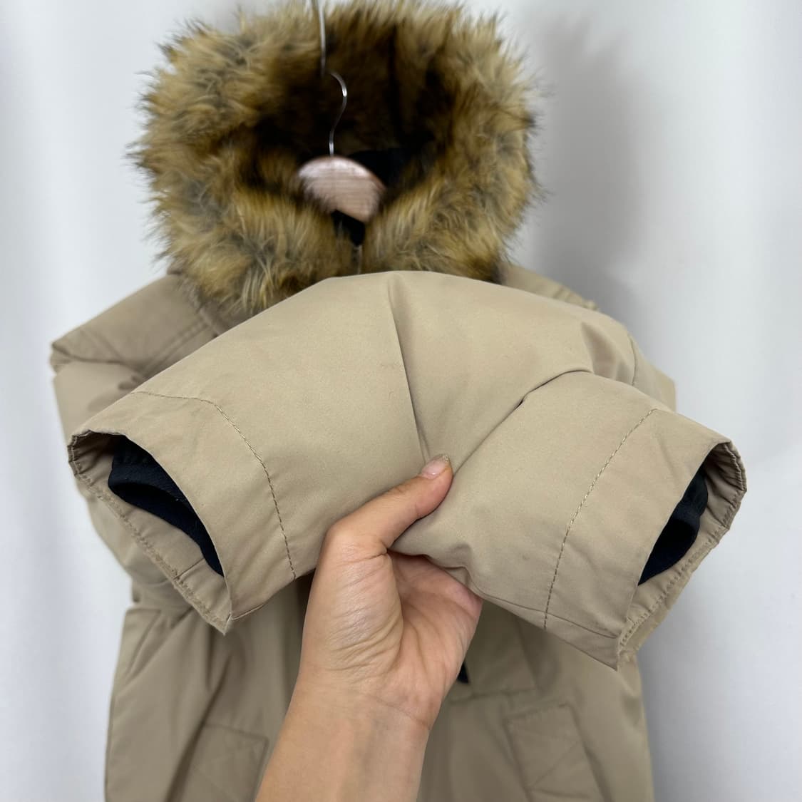   노스페이스 여자 거위털 솜빵빵 패딩 85 XS 상품이미지5