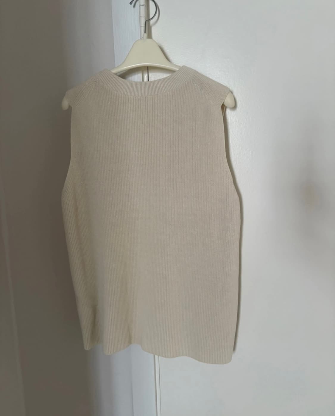 COS 코튼 니트 베스트 아이보리 S 상품이미지4