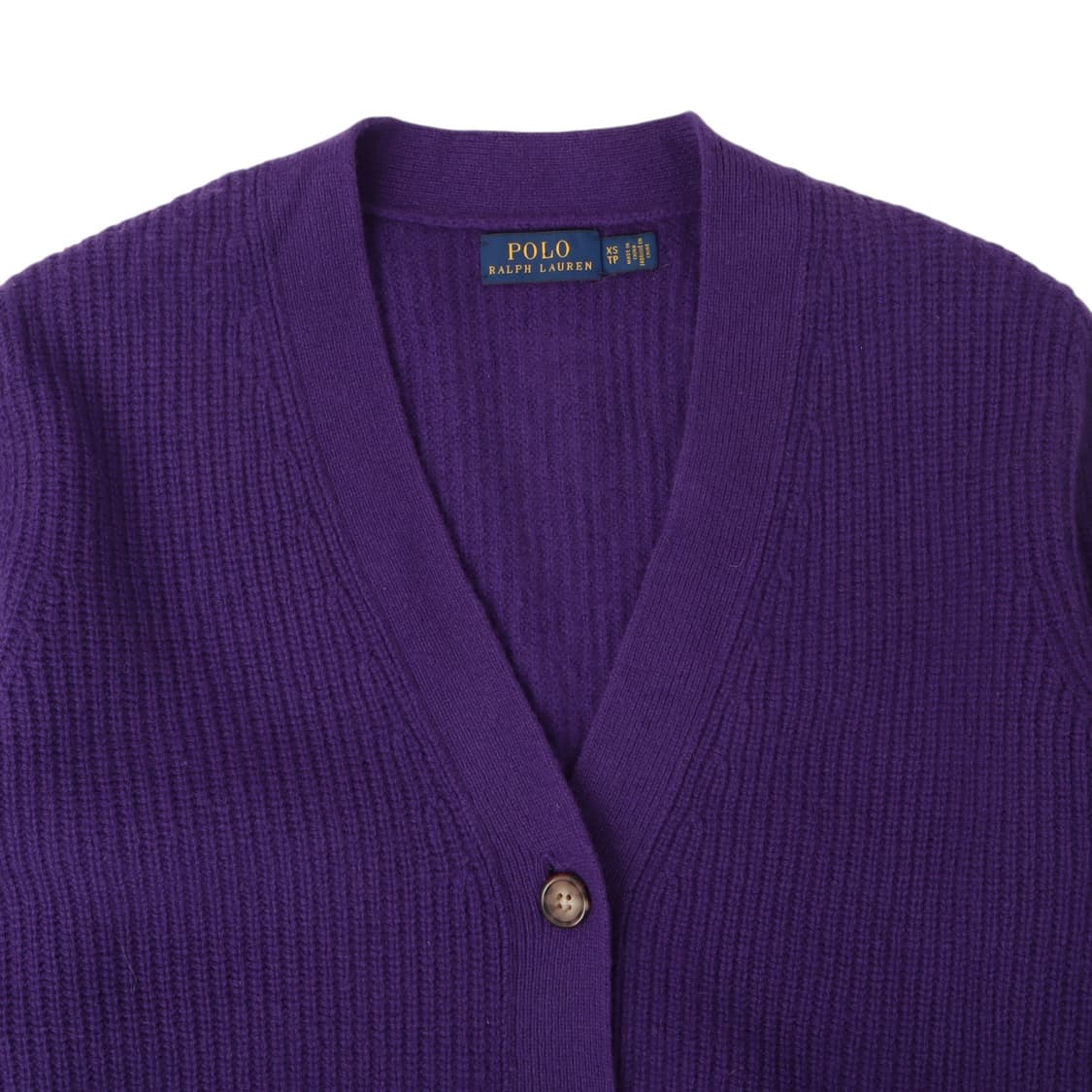 폴로 랄프로렌 퍼플 울 캐시미어 롱 가디건 상품이미지2