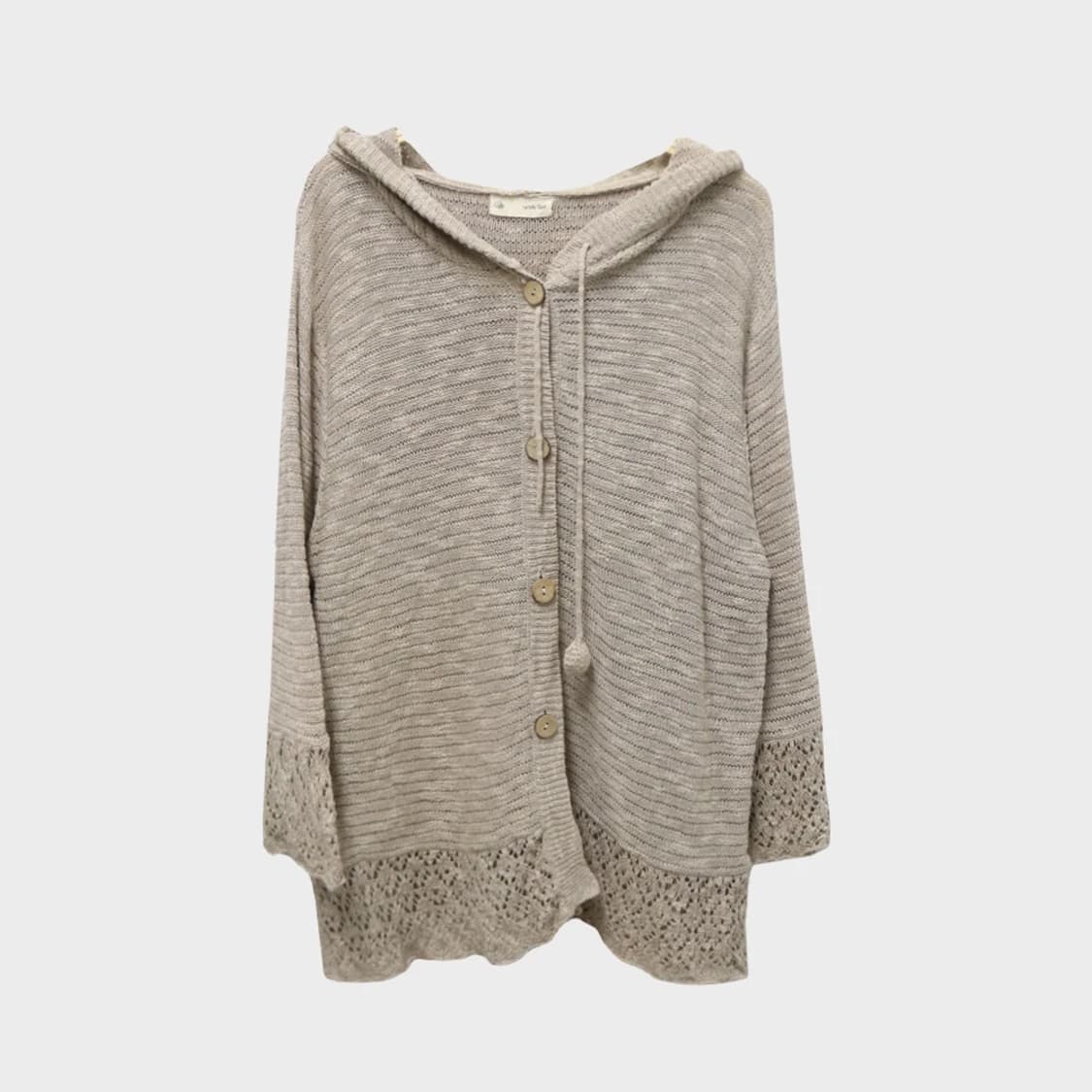 메이플 필 모리룩 레이스 후드가디건 61713 상품이미지1