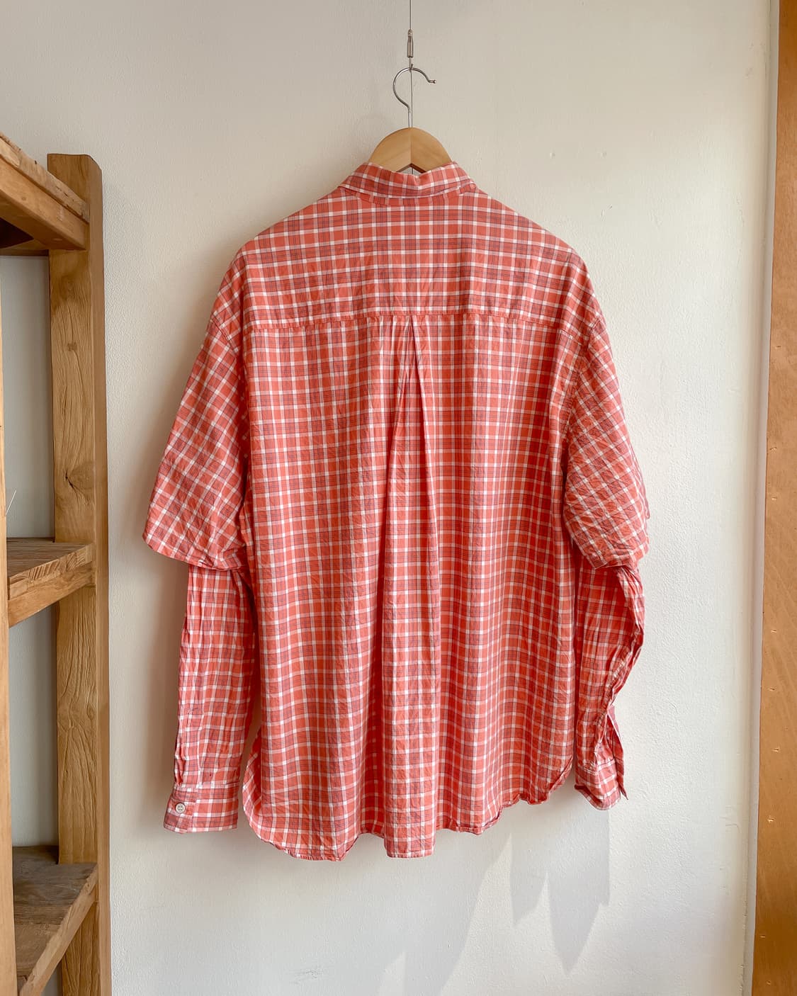 네임 레이어드 체크 셔츠 상품이미지4