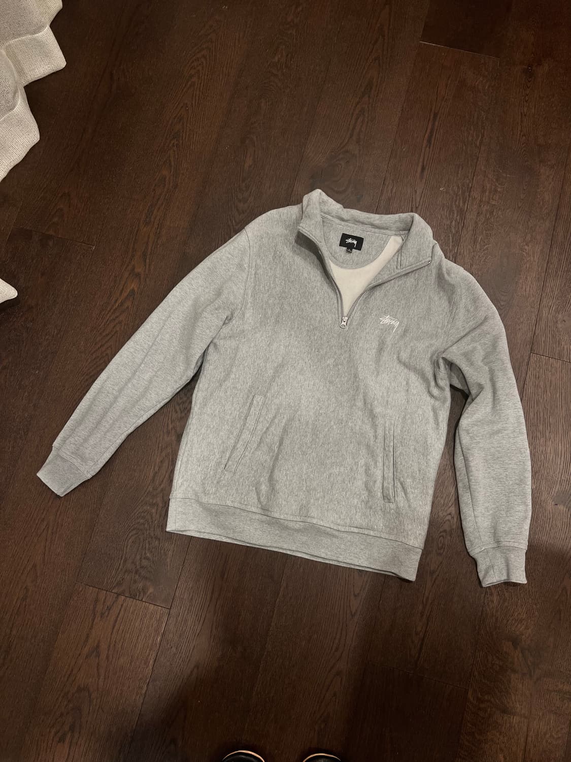 스투시 stock logo mock (grey heather) 상품이미지5