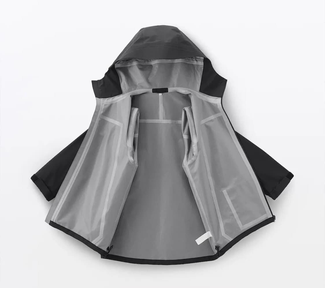 <새상품>SNS인기 무인양품 LABO 투습발수 코튼 나일론 후드 블루종 상품이미지4