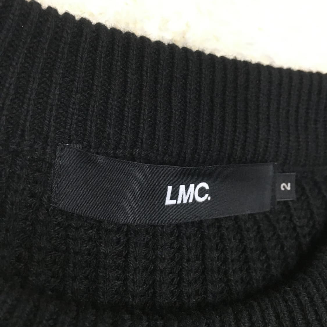 LMC 오버핏 빅로고 라운드넥니트 B12
 상품이미지3