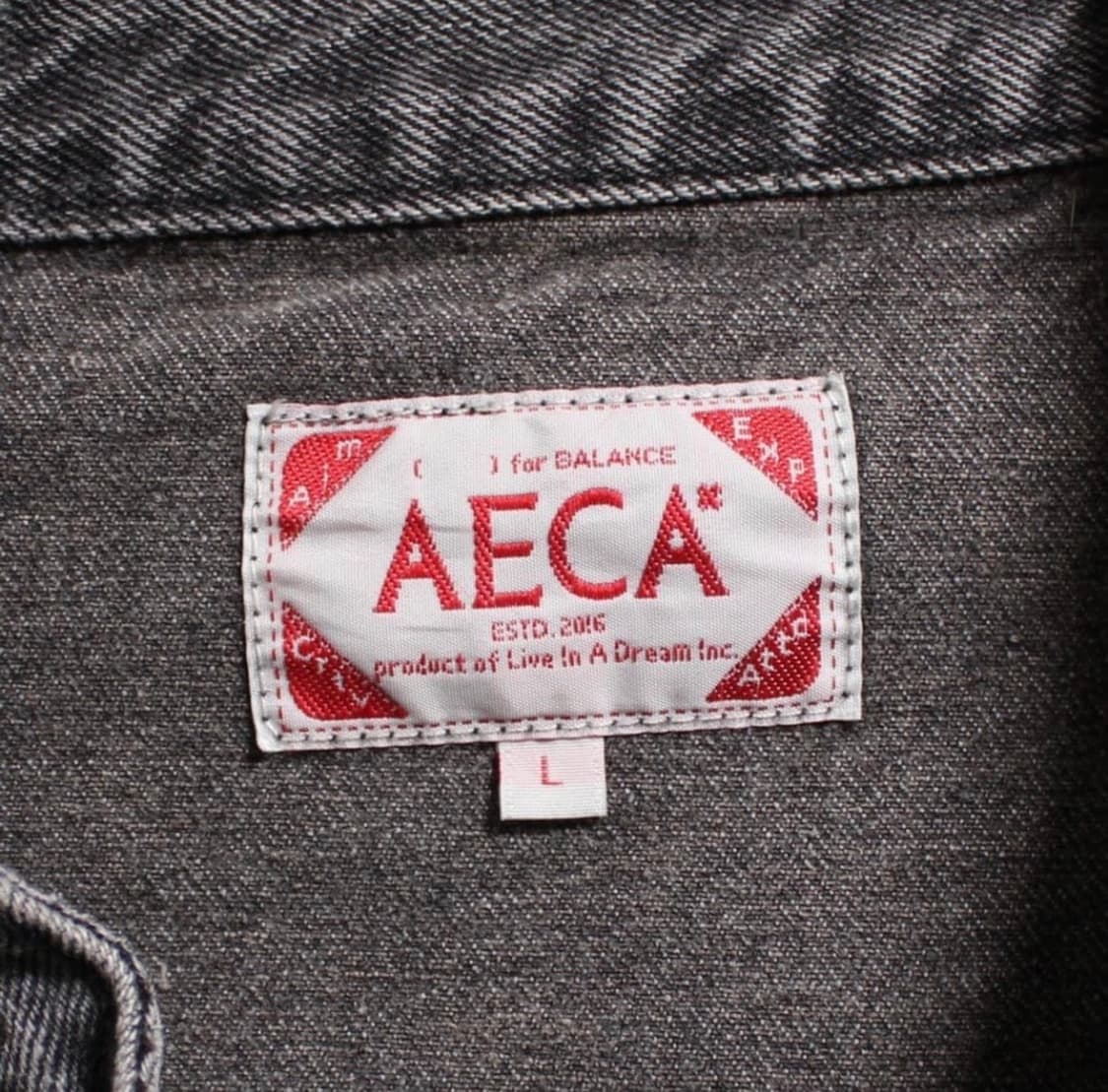AECA WHITE 에이카 화이트 레이싱 데님 자켓 상품이미지3