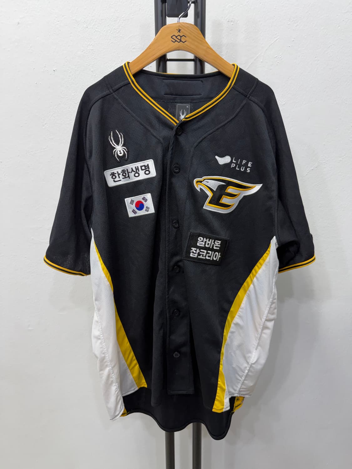 정품) 한화이글스 블랙에어포스 어센틱 문동주 싸인 야구유니폼 XXL 상품이미지1