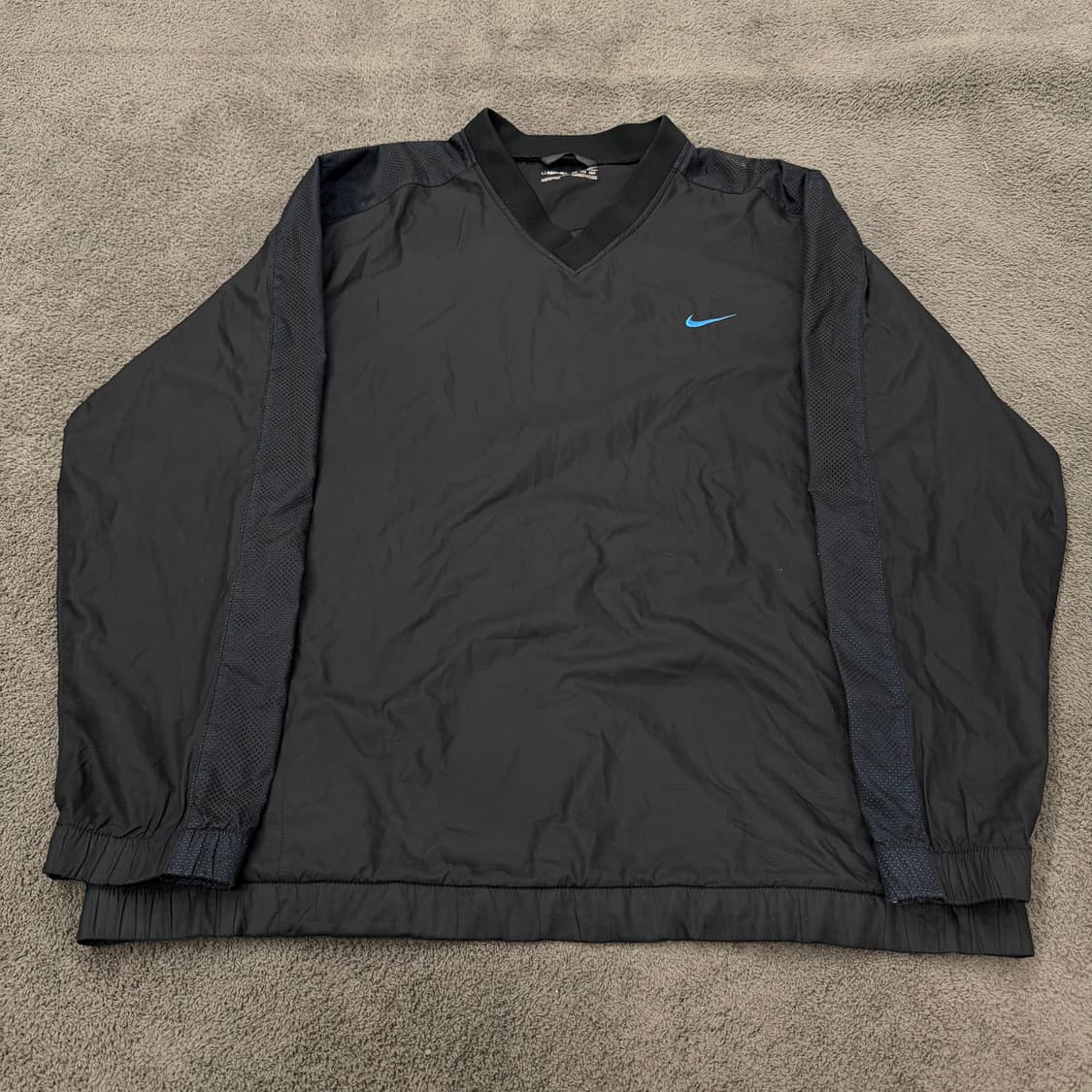 [ 정품/2XL ] 나이키 스우시 올드스쿨 브이넥 바람막이 웜업 상품이미지3