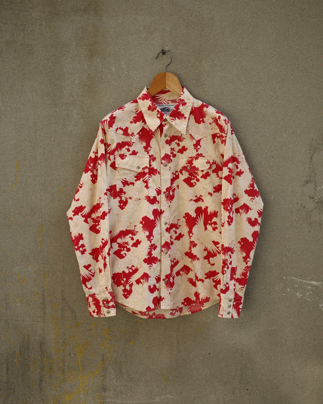 빈티지 Harold’s Gear 재패니즈 패턴 웨스턴 셔츠 상품이미지1