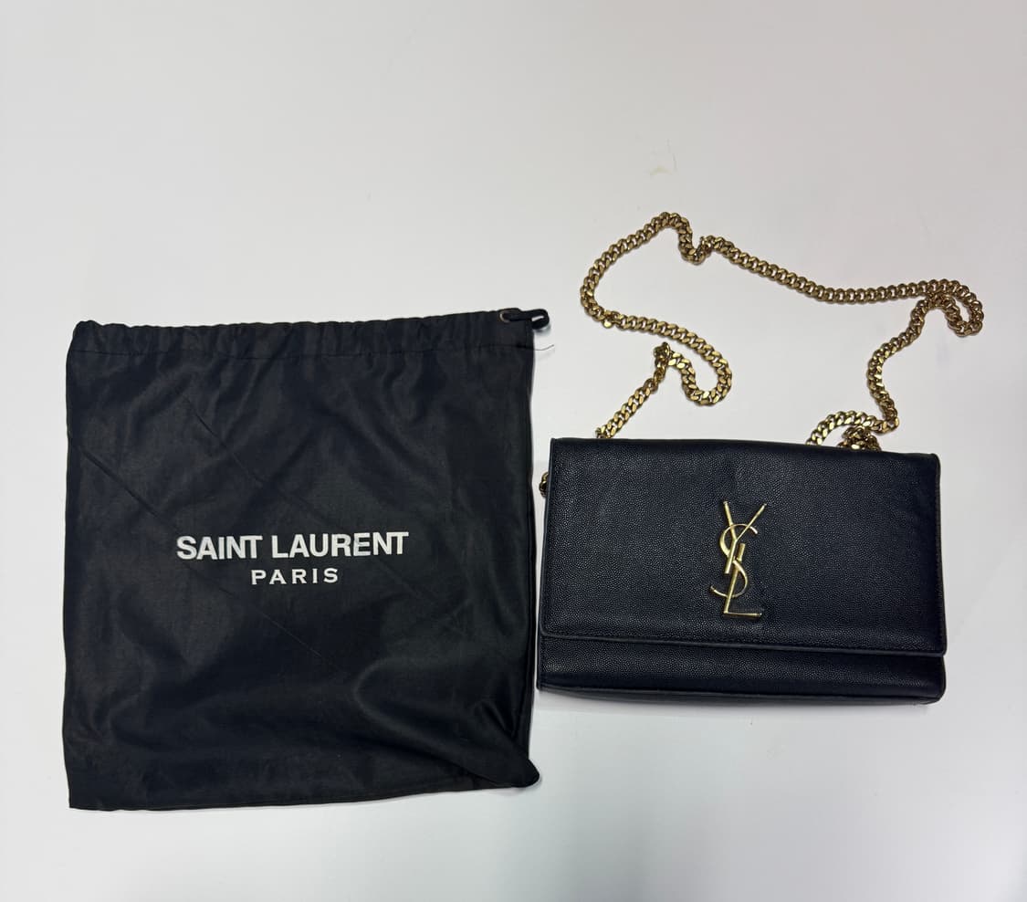 생로랑 YSL 금장 체인 숄더백 + 파우치 상품이미지1