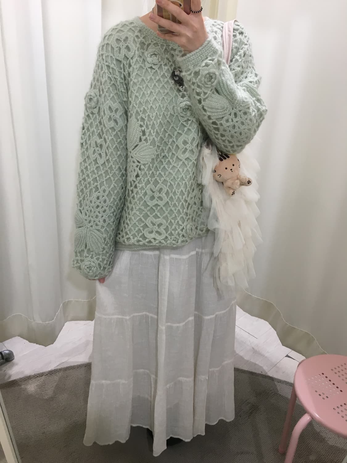 Mint Garden Crochet knit 상품이미지1