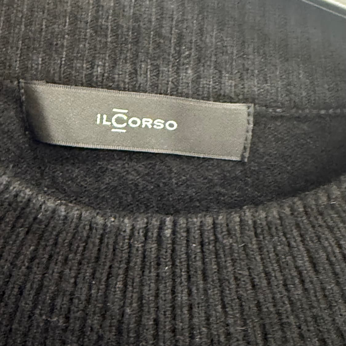 IL CORSO 일꼬르소 크루넥블랙 니트 105 상품이미지2