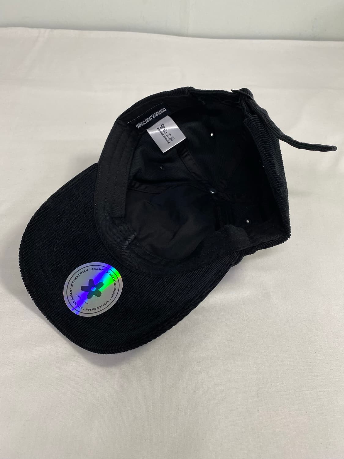 도산 아뜰리에 플라워 코듀로이 블랙 볼캡 상품이미지2