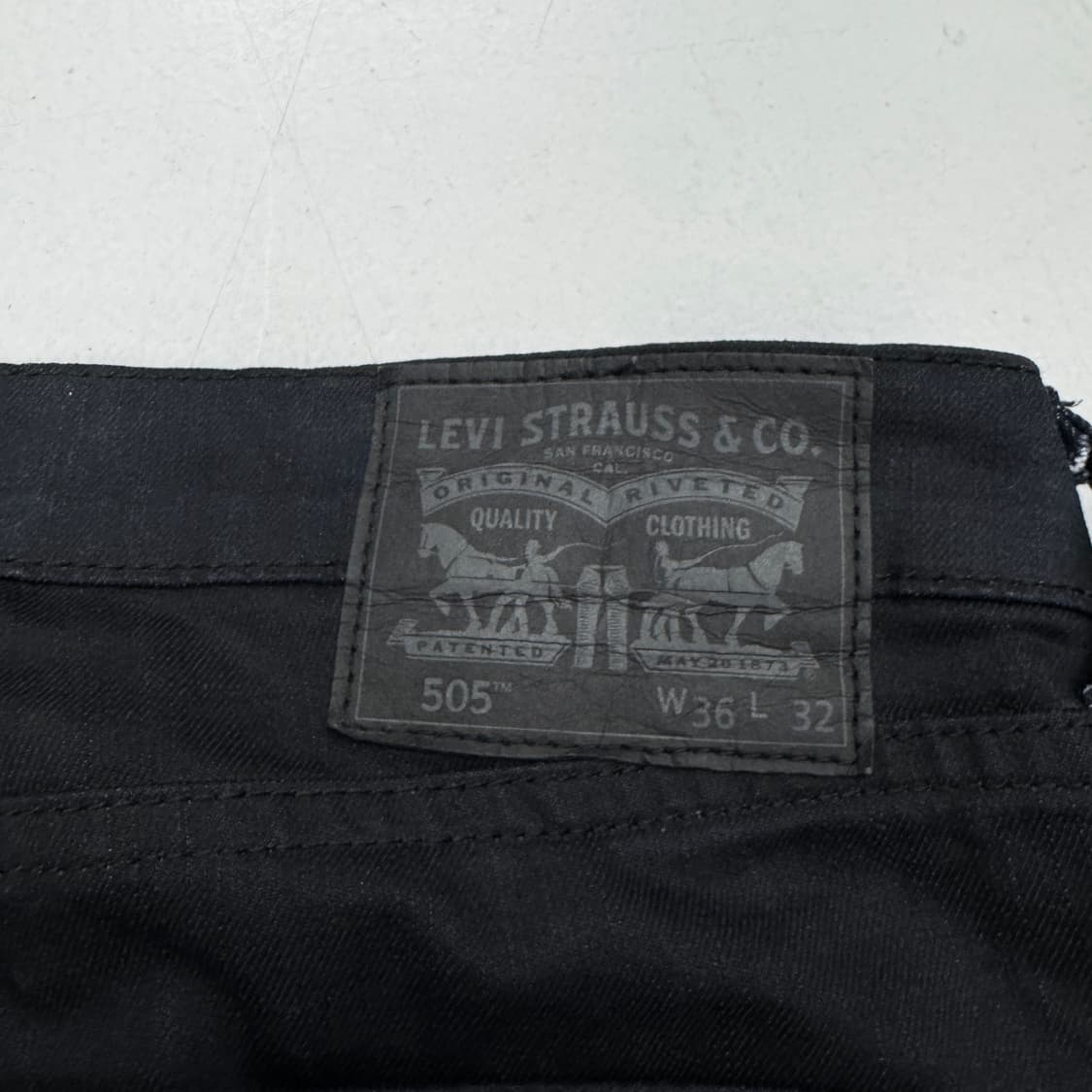 리바이스 흑청 505 스케이터 와이드 데님팬츠 상품이미지6