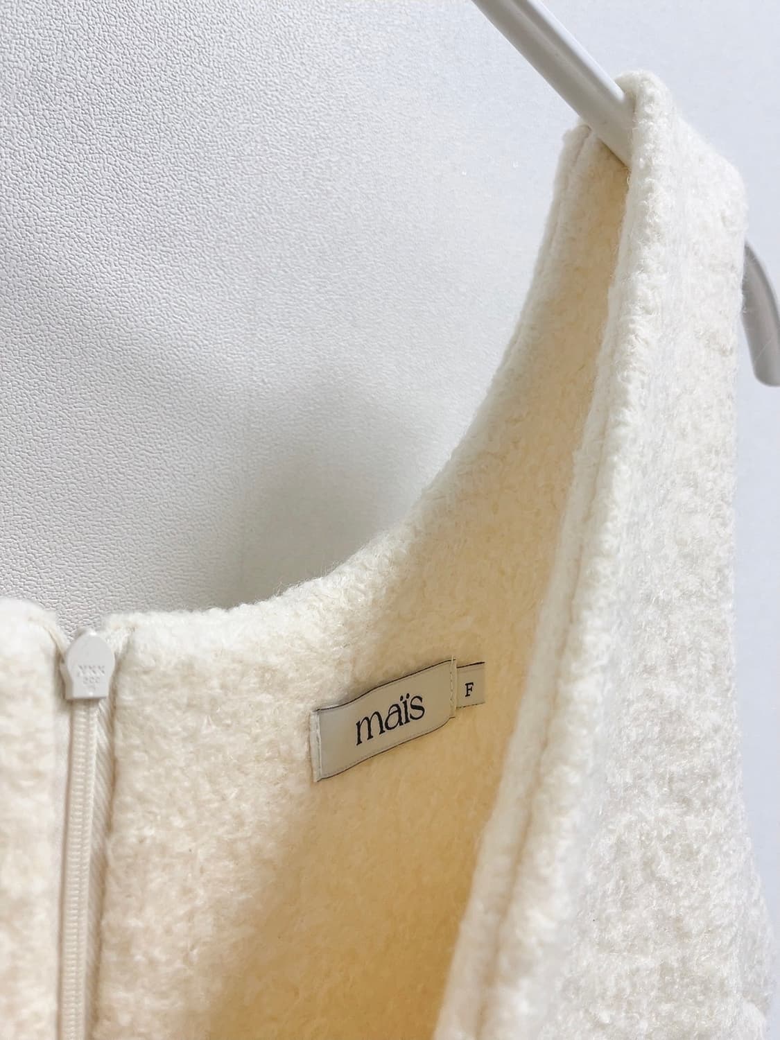 마이스 크림 부클 원피스 상품이미지4