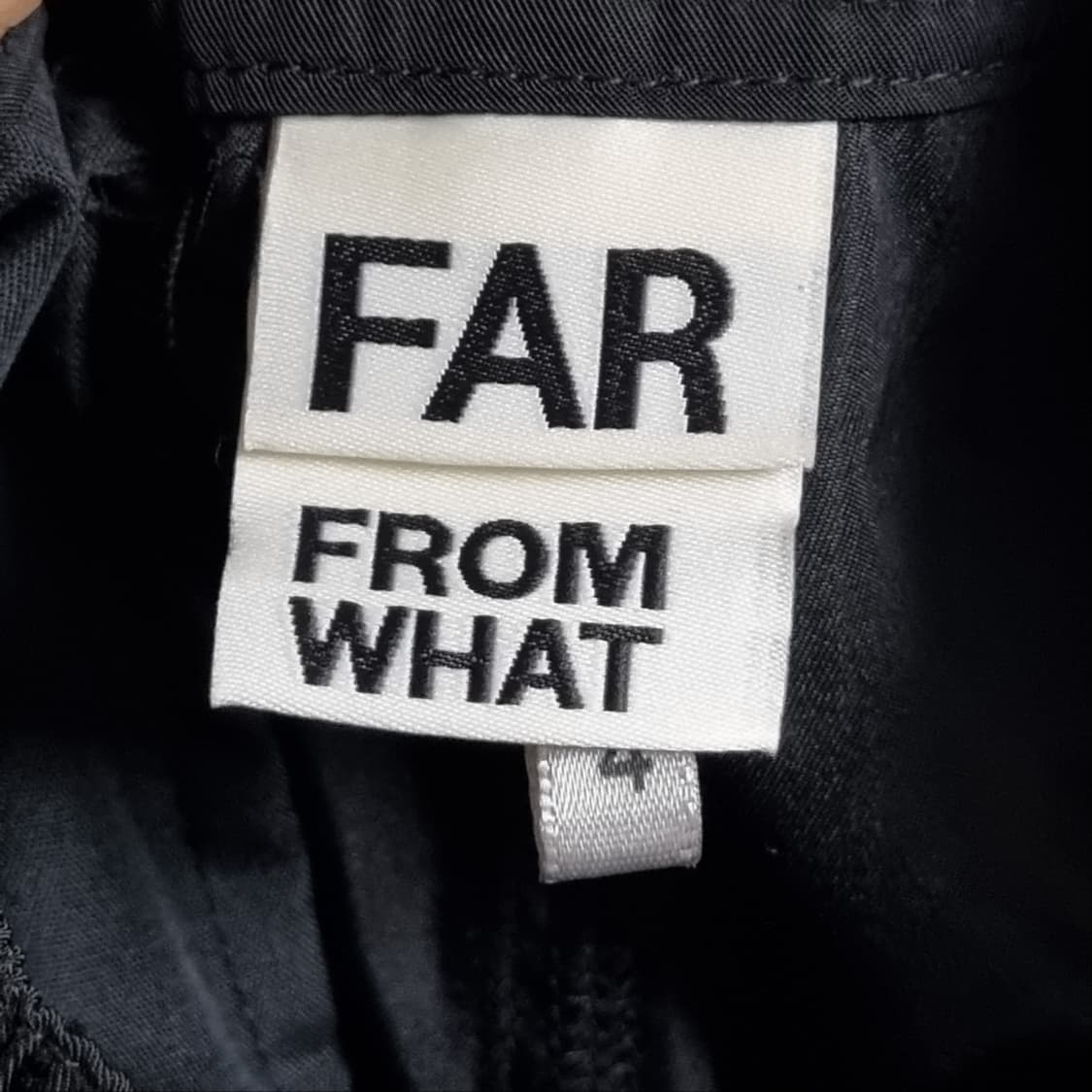 파프롬왓 파아카이브 4사이즈 지퍼 스트림 팬츠 블랙 상품이미지7