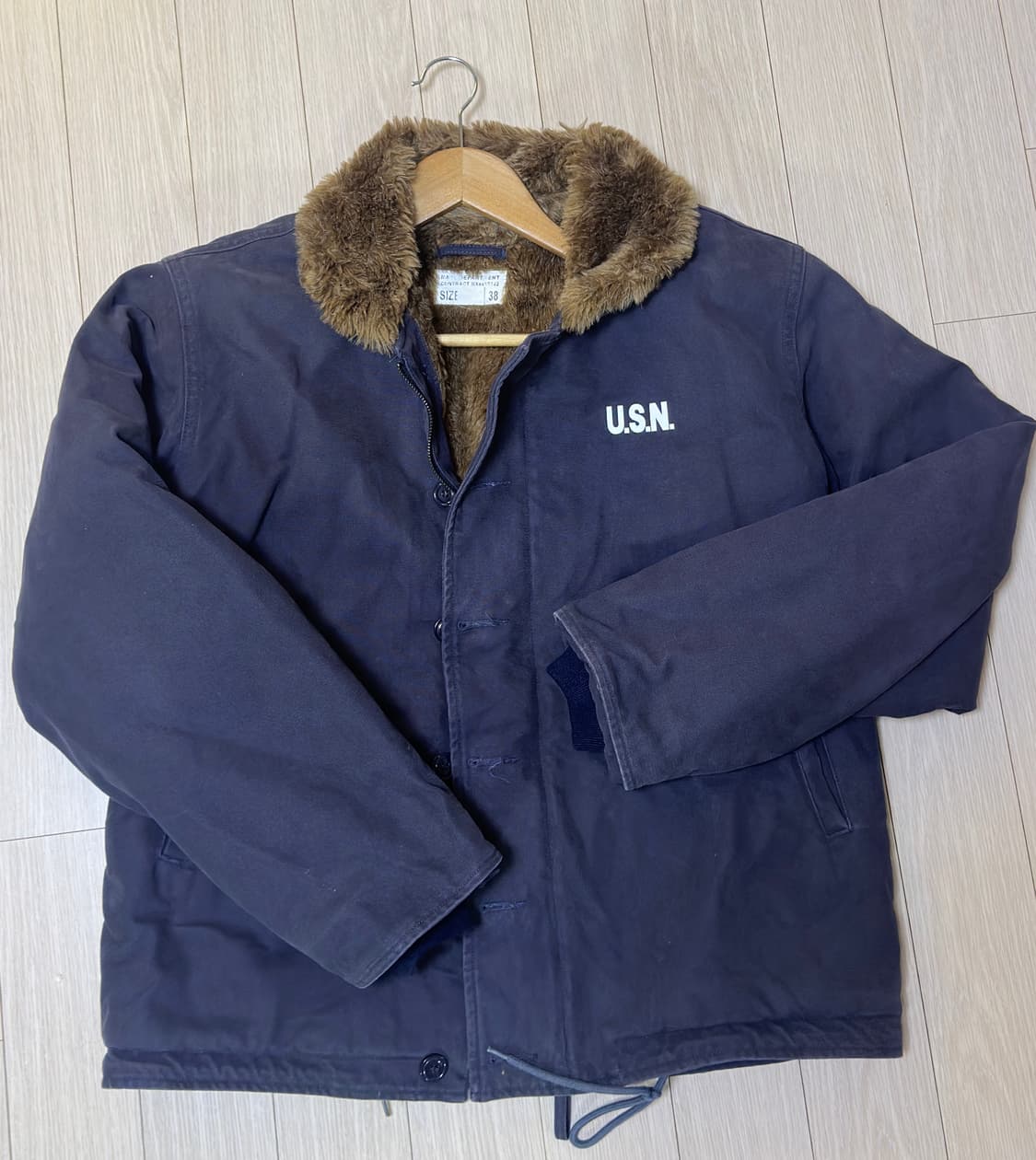 ymclky n-1 덱자켓 피그먼트 워싱 38사이즈 상품이미지1